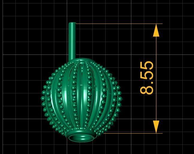 SIMPLE BALL STYLE LOCKET SET 3D PRINTABLE MODEL 3D print model_4