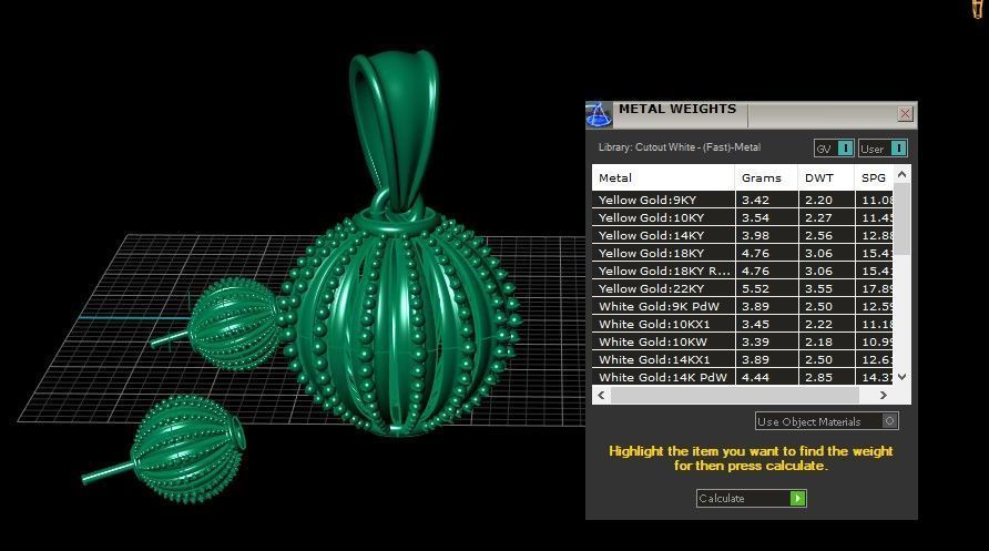 SIMPLE BALL STYLE LOCKET SET 3D PRINTABLE MODEL 3D print model_5