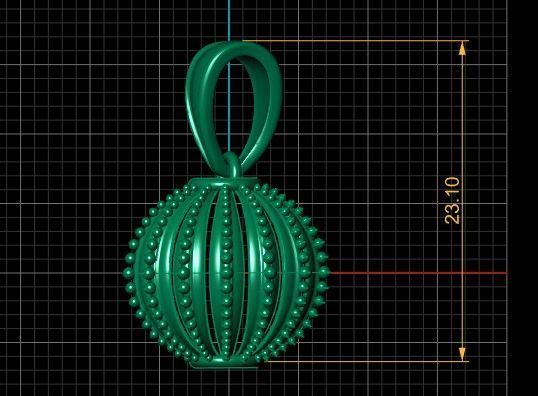 SIMPLE BALL STYLE LOCKET SET 3D PRINTABLE MODEL 3D print model_3