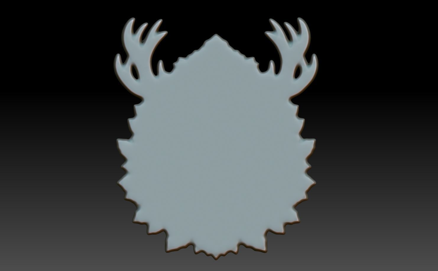 Christmas Reindeer basrelief 02 241204 3D print model_7