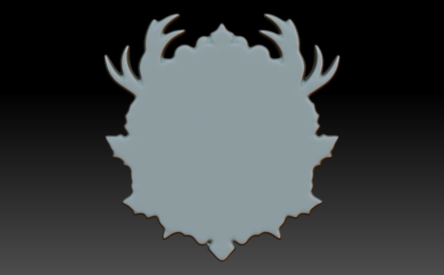 Christmas Reindeer basrelief 01 241204 3D print model_9