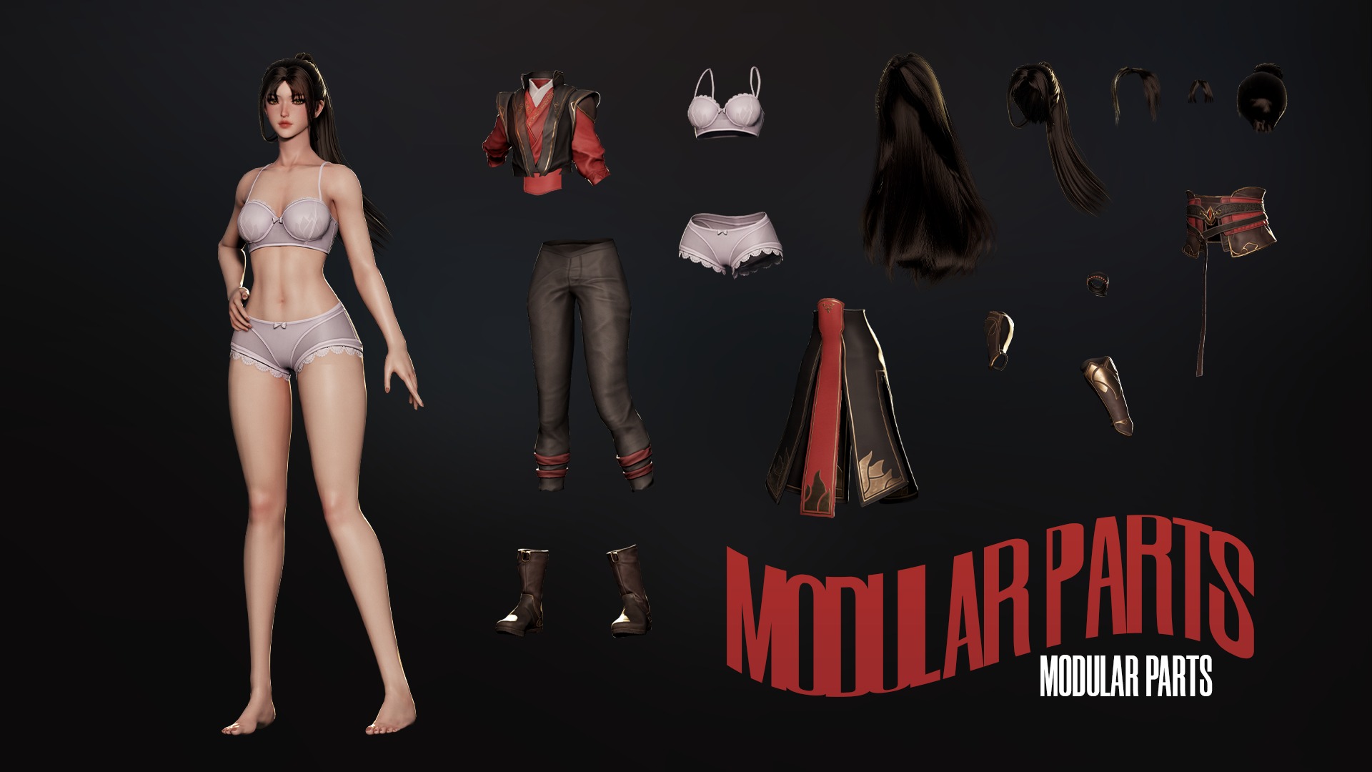 Phoenix Firebender - Game Ready Low-poly 3D model_9