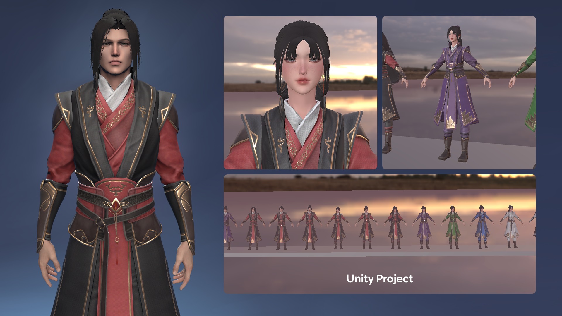 Phoenix Firebender - Game Ready Low-poly 3D model_18