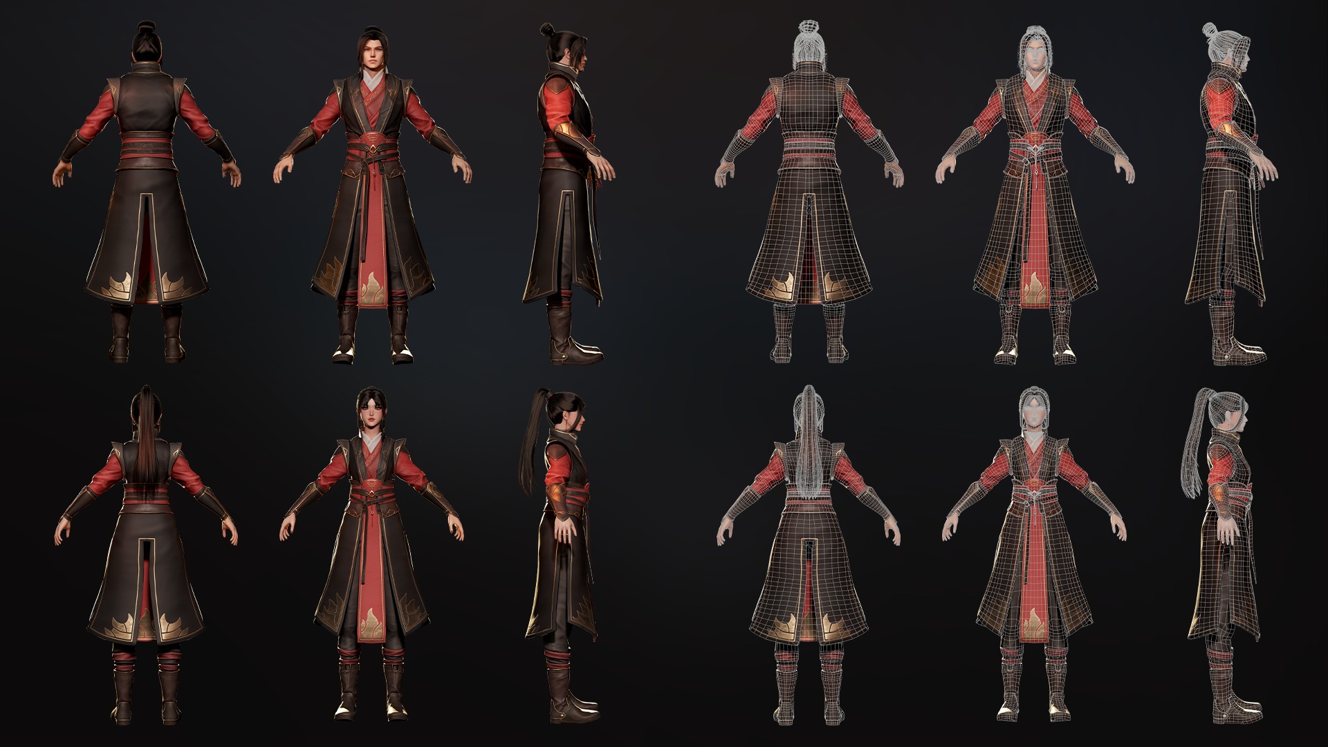 Phoenix Firebender - Game Ready Low-poly 3D model_21