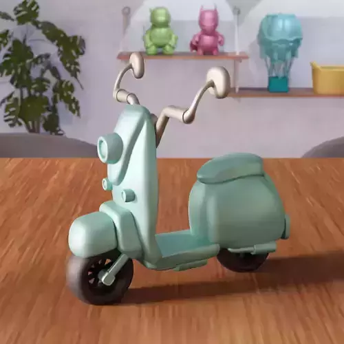 Miniature Scooter Bike Decor - 372 3D print model