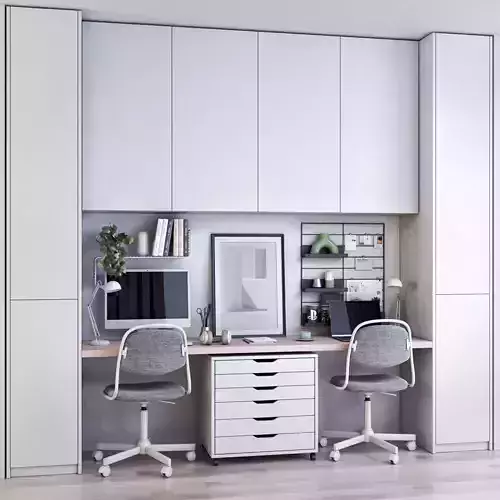 Office workplace 145 3D model