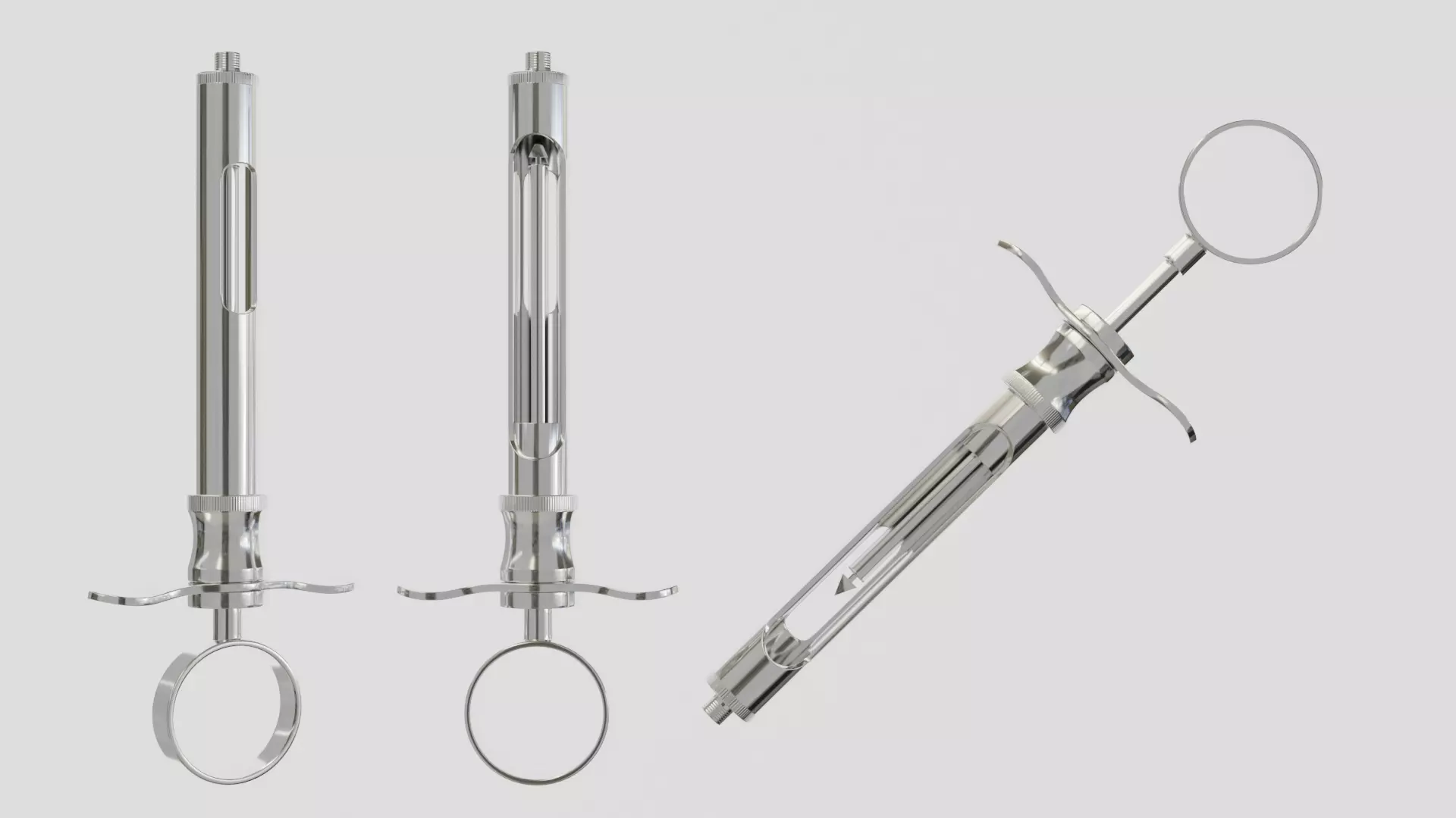Aspirating Syringe Dental Syringe 3D model