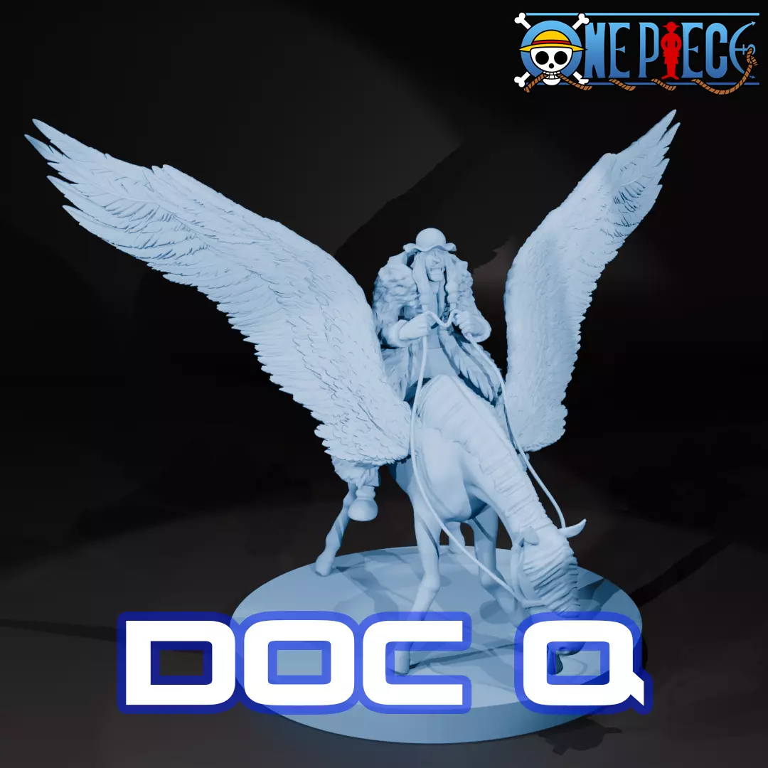 Doc Q - Blackbeard Pirates - One piece - Split part 3D print model_0