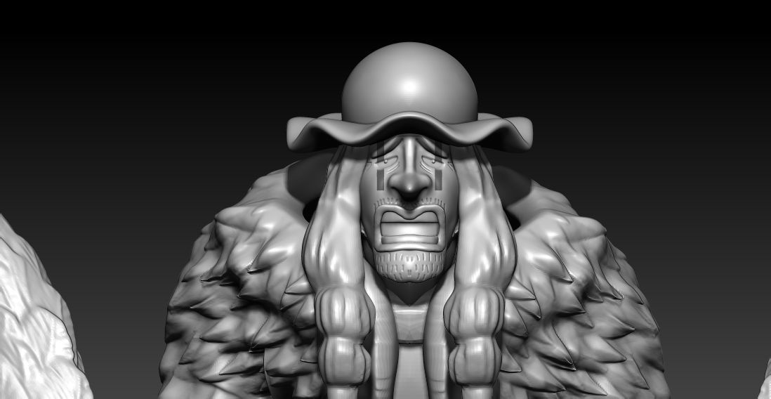 Doc Q - Blackbeard Pirates - One piece - Split part 3D print model_2