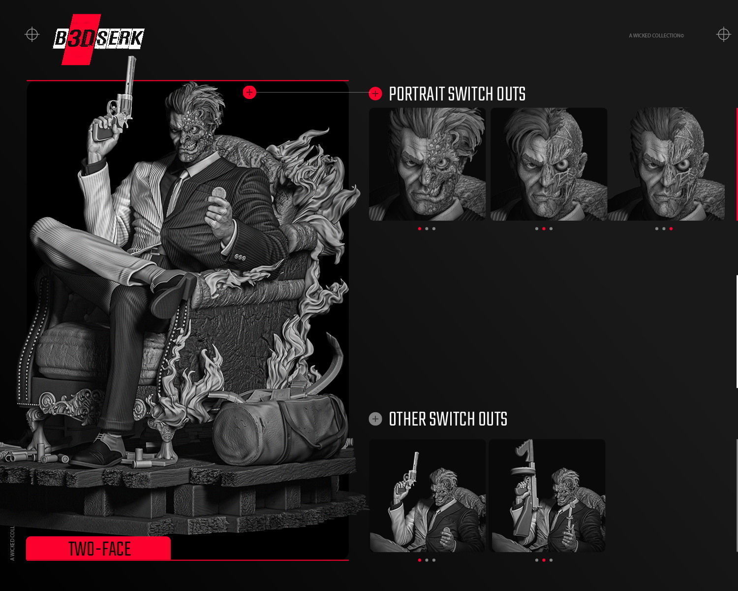 B3DSERK Two Face Sculpture 3D print model_6