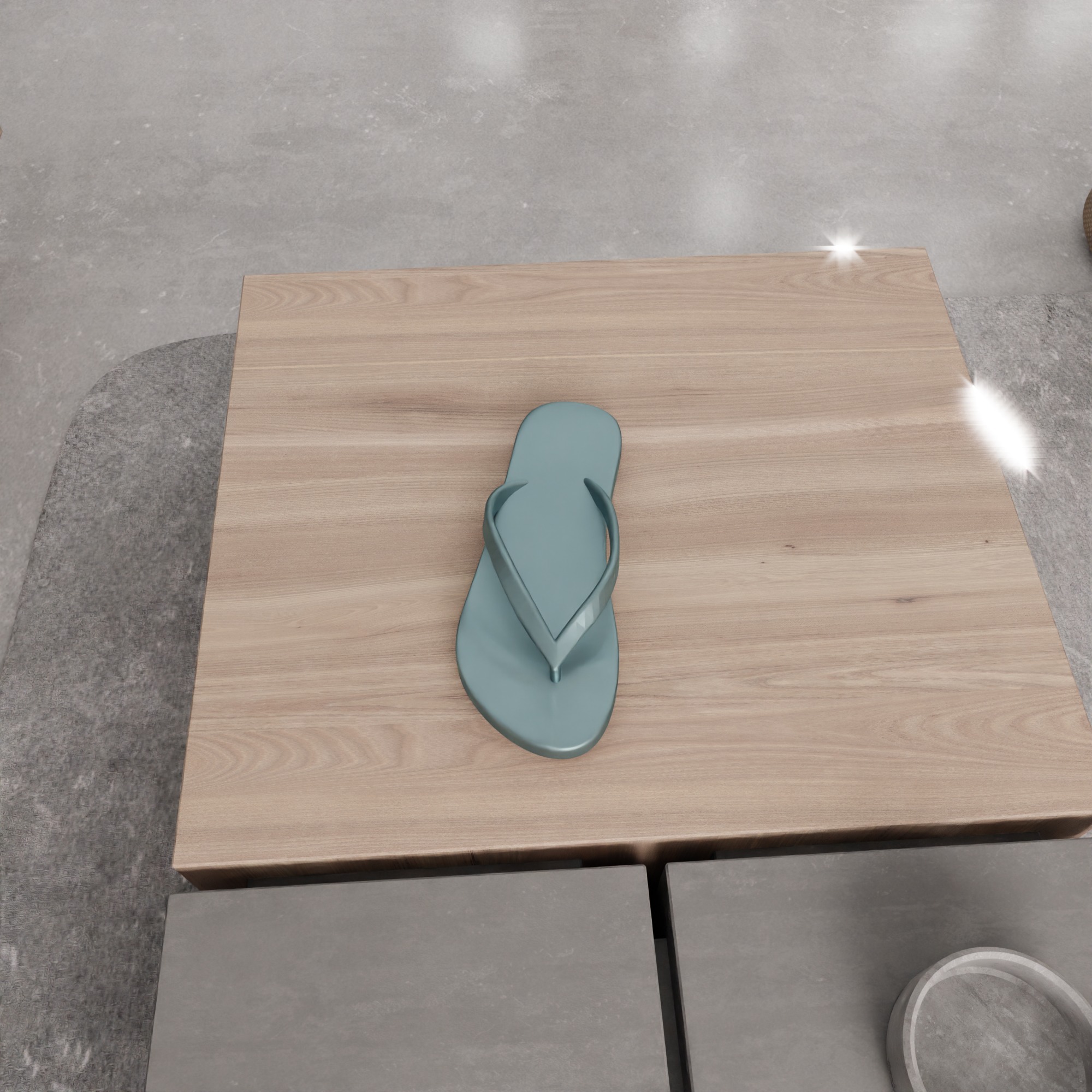 Printable Flip Flops  3D print model_4