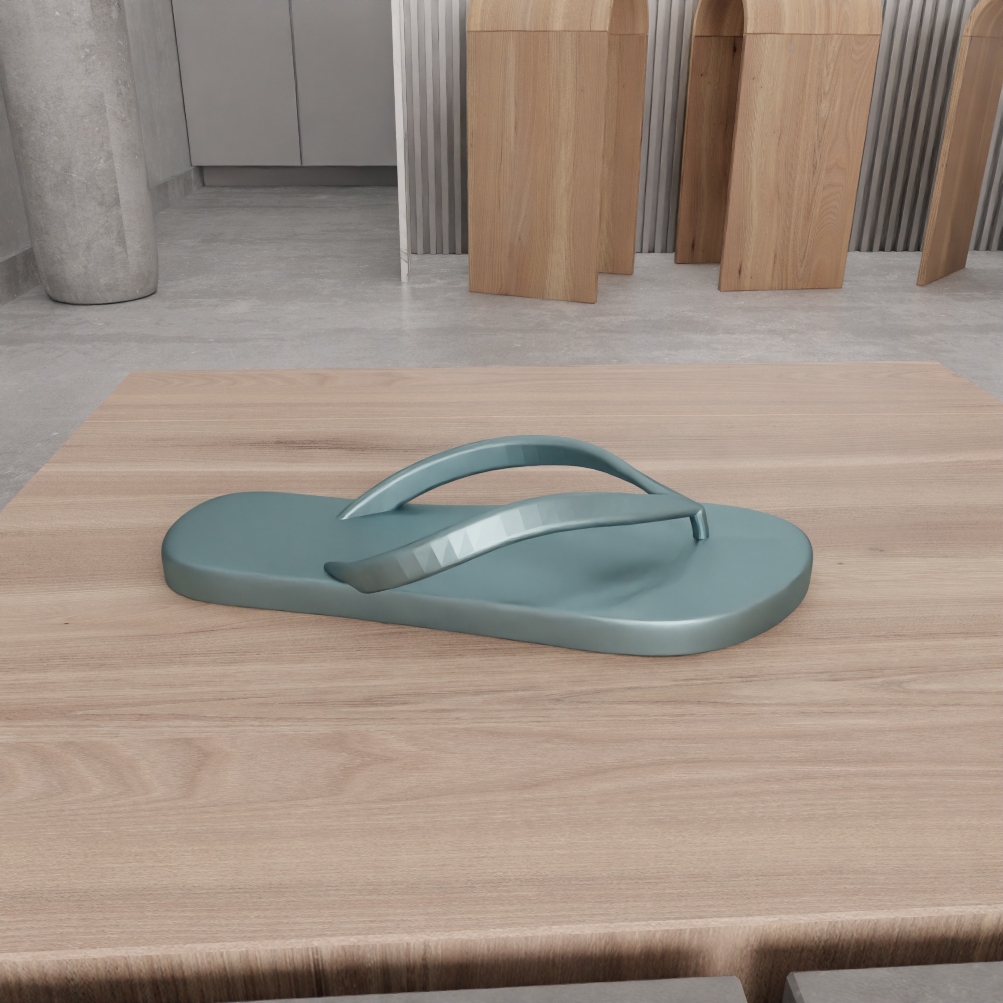 Printable Flip Flops  3D print model_2