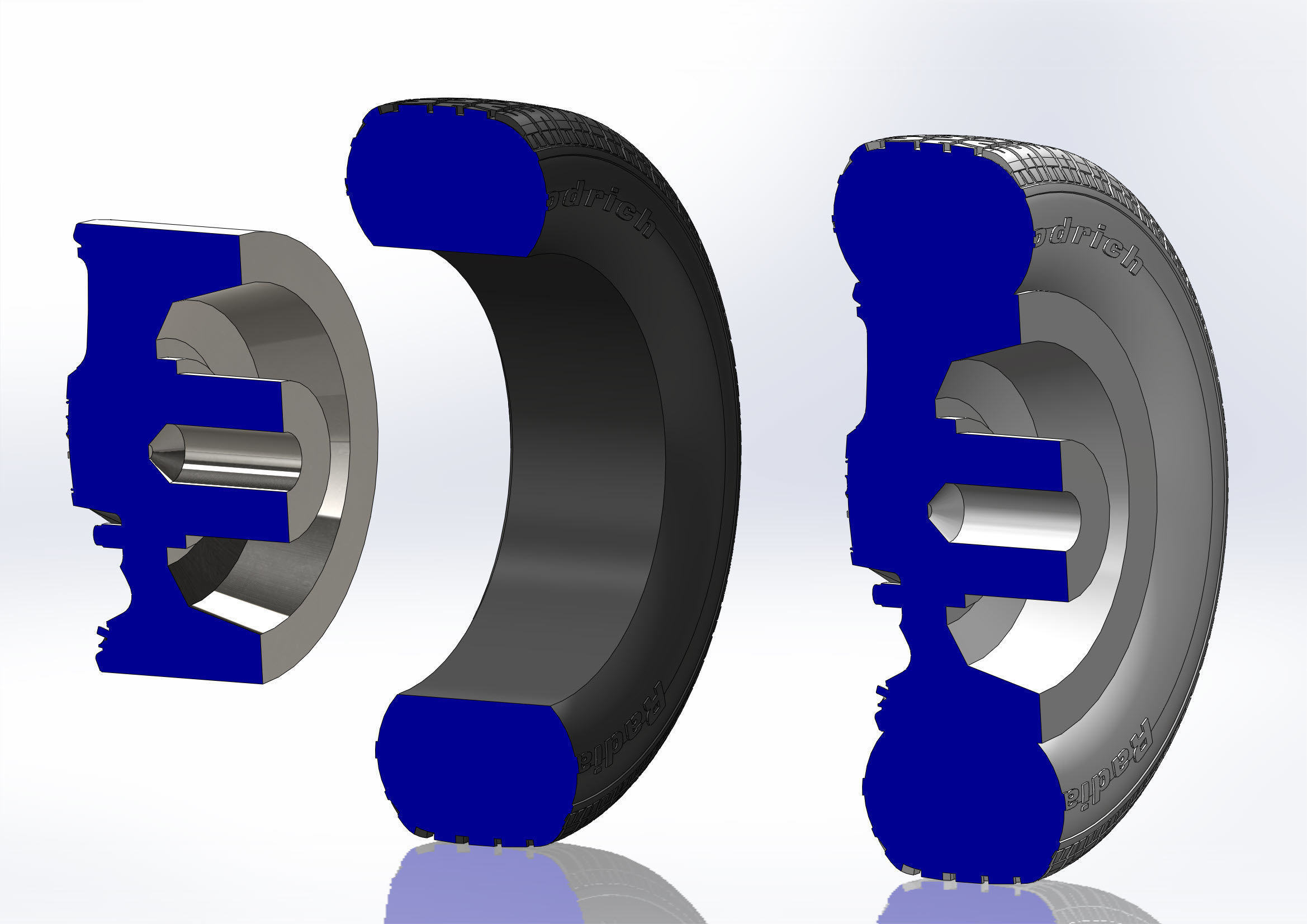 Wheels for Dodge Dart GTS 1969 scale model 3D print model_12