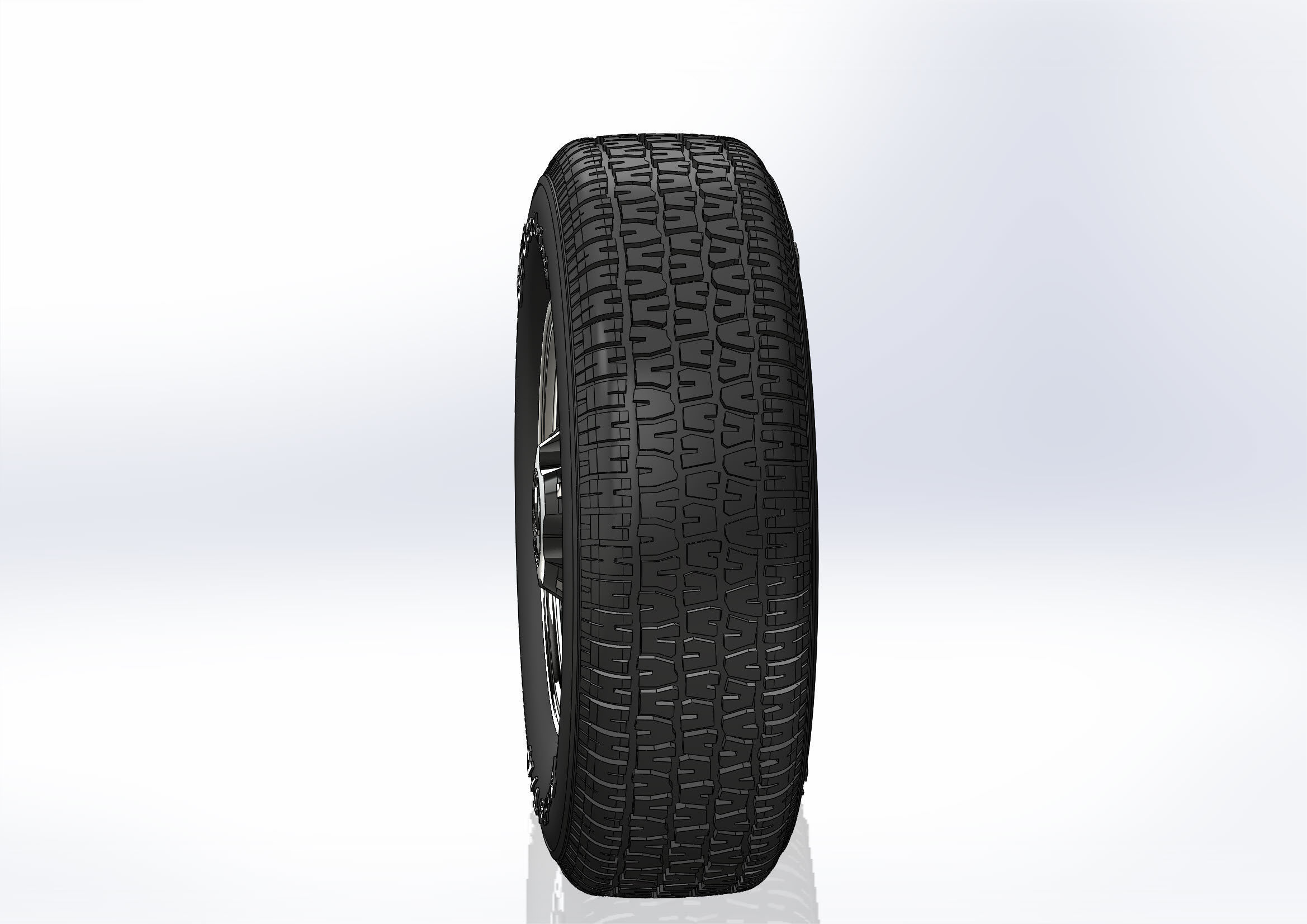 Wheels for Dodge Dart GTS 1969 scale model 3D print model_5