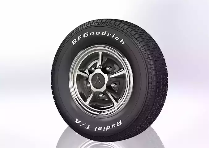Wheels for Dodge Dart GTS 1969 scale model  3D print model
