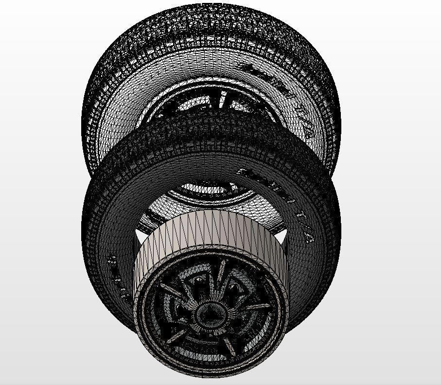 Wheels for Dodge Dart GTS 1969 scale model 3D print model_15