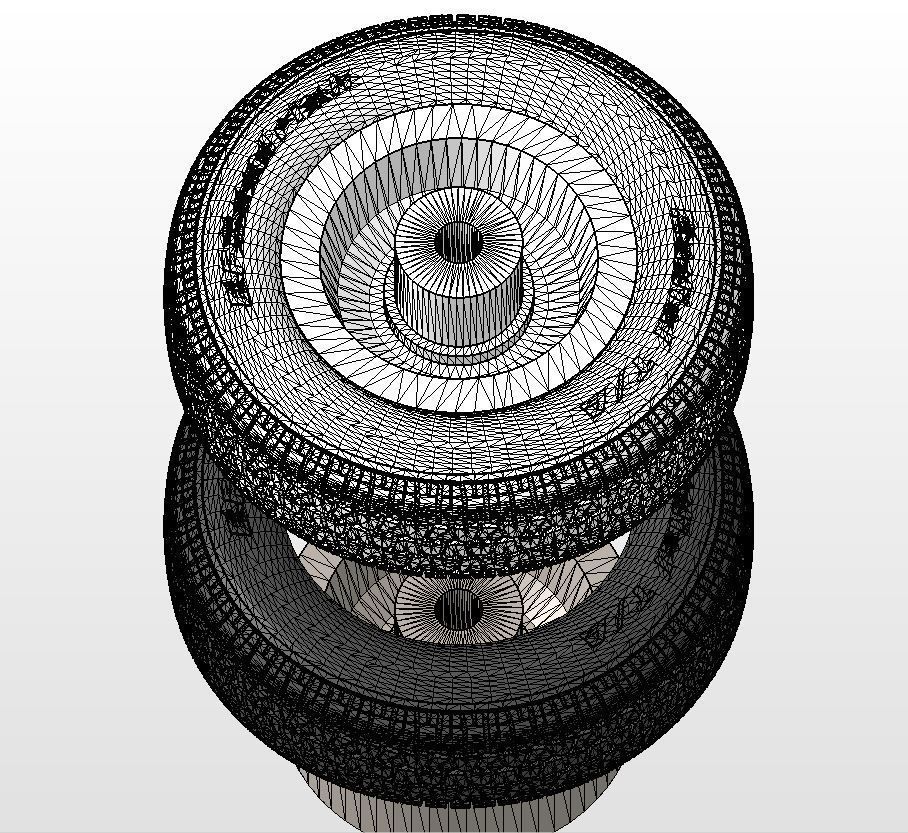 Wheels for Dodge Dart GTS 1969 scale model 3D print model_19