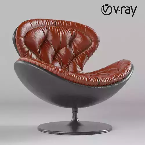 modern leather armchair