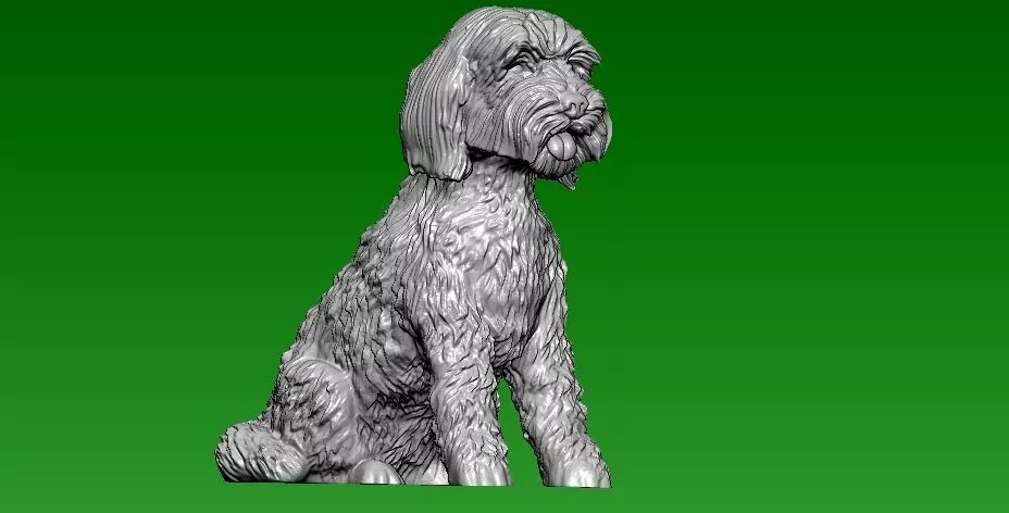 Riger Dog model - 3D print 3D print model