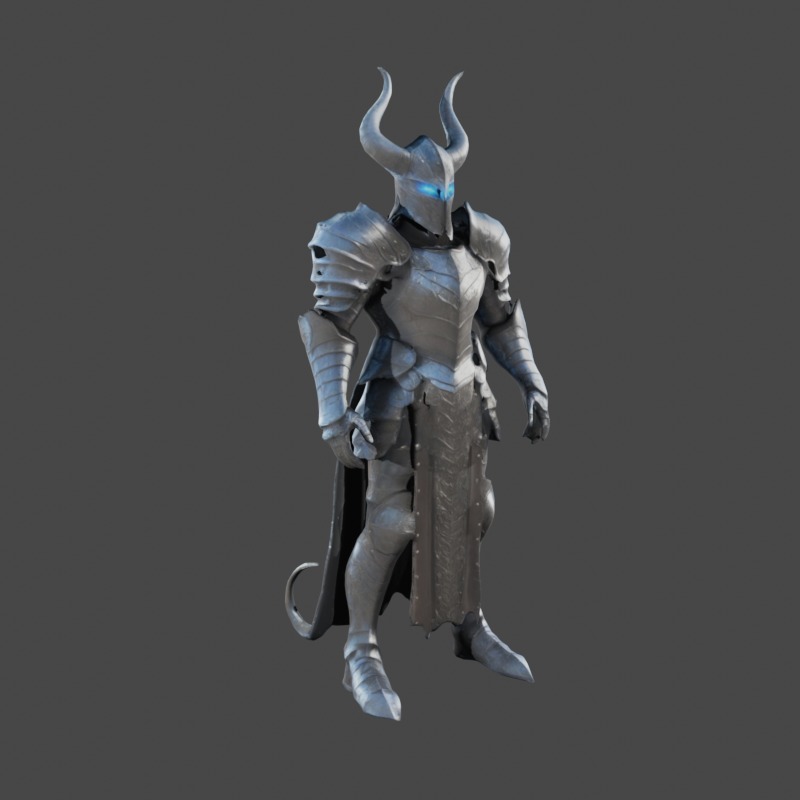 Demonic Knight 3D model 3D model_2