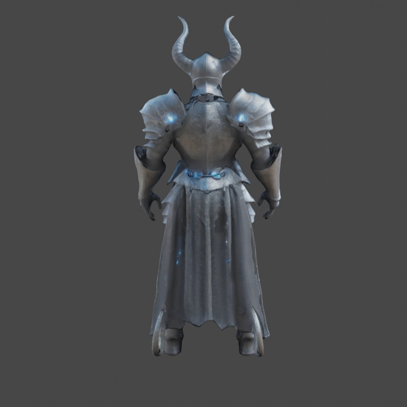 Demonic Knight 3D model 3D model_3