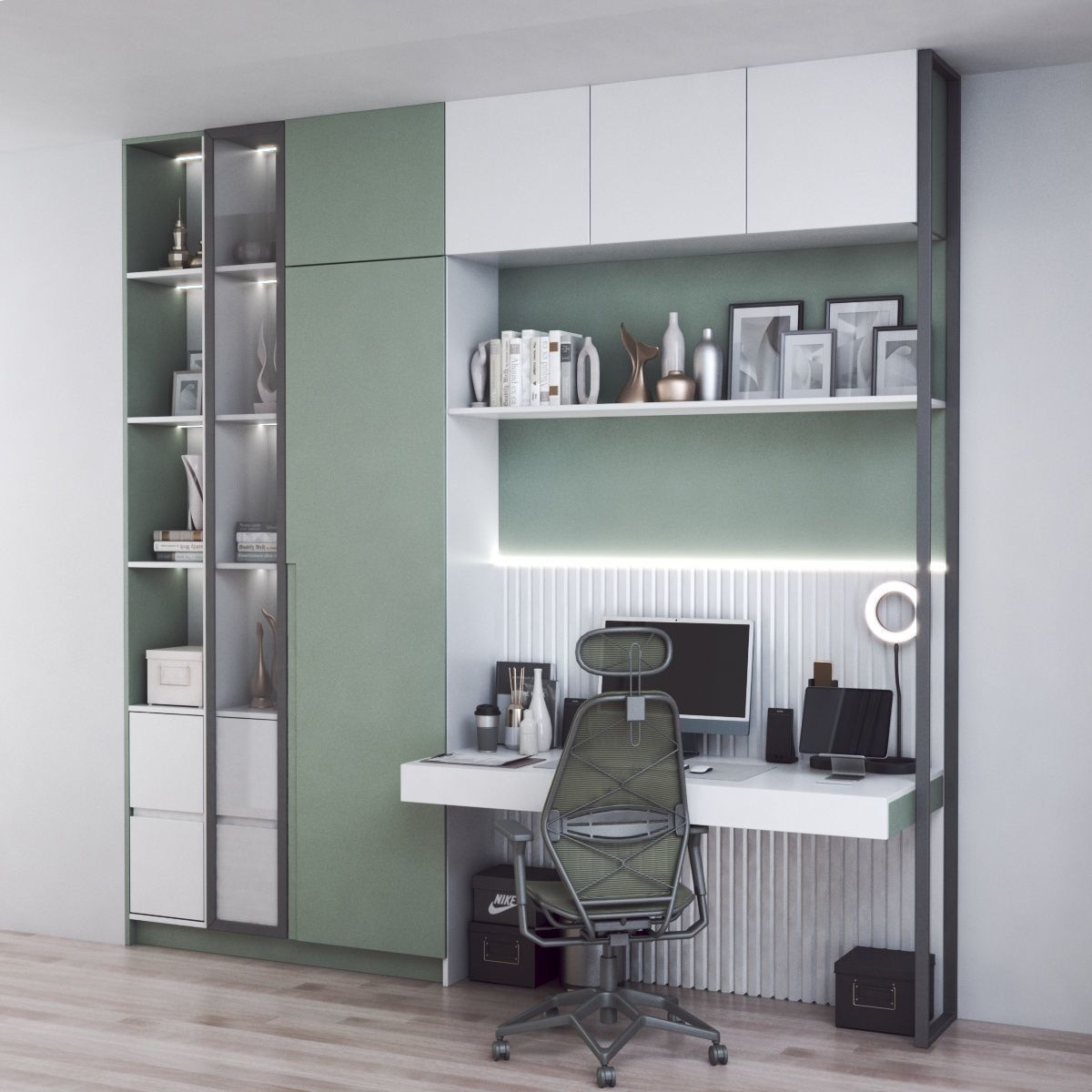 Office workplace 147 3D model_1
