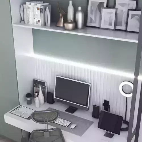 Office workplace 147 3D model