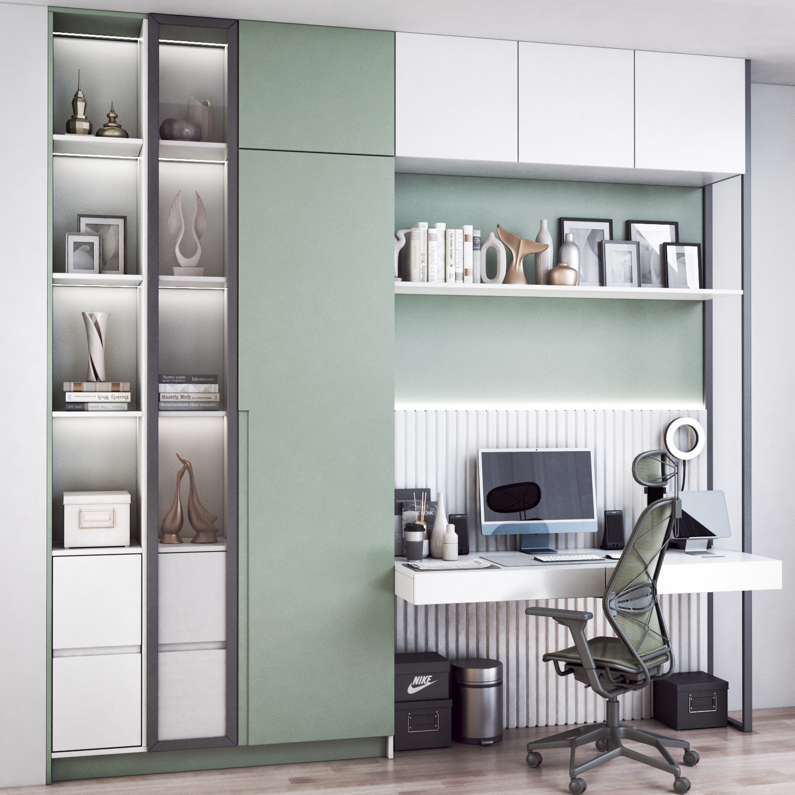 Office workplace 147 3D model_3