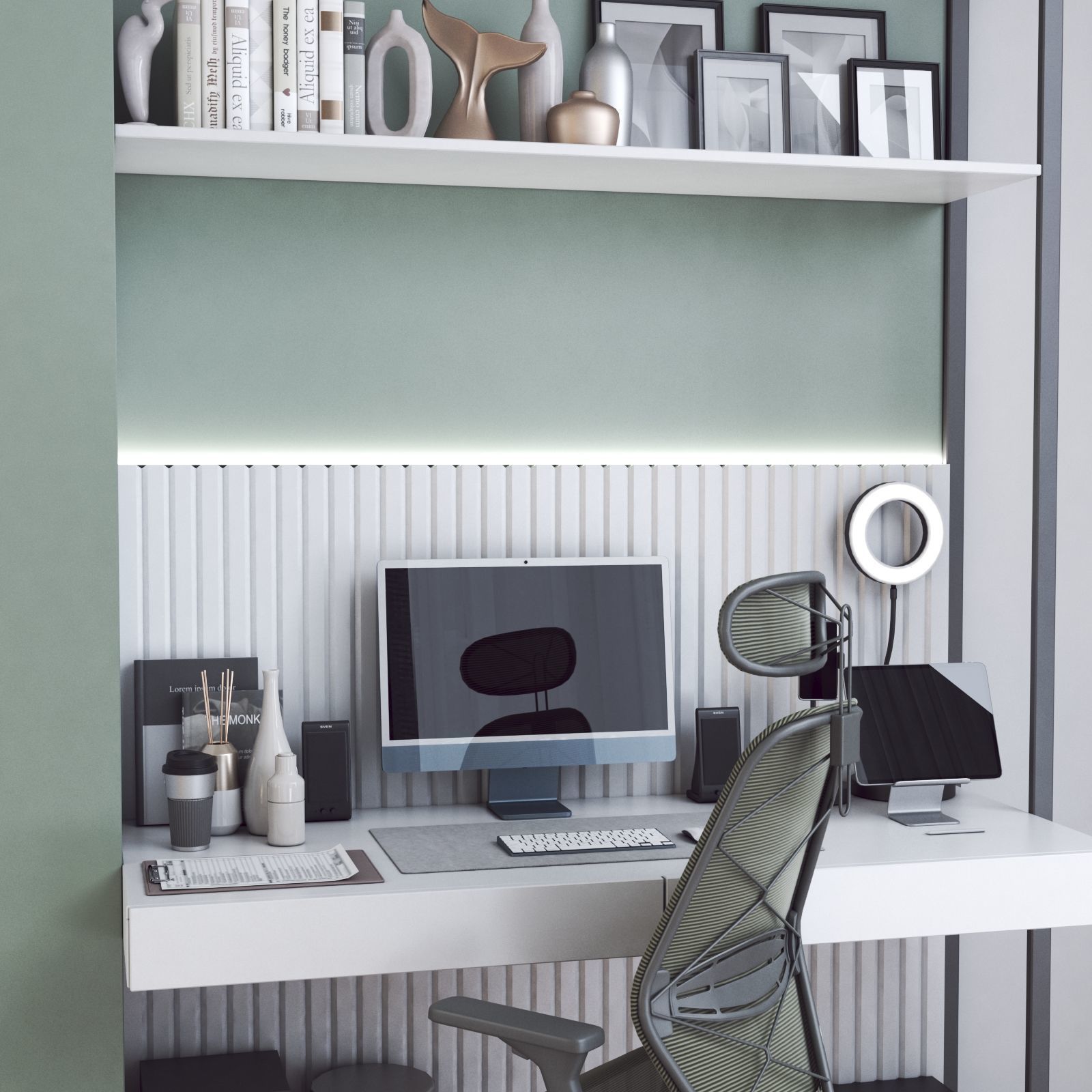 Office workplace 147 3D model_5