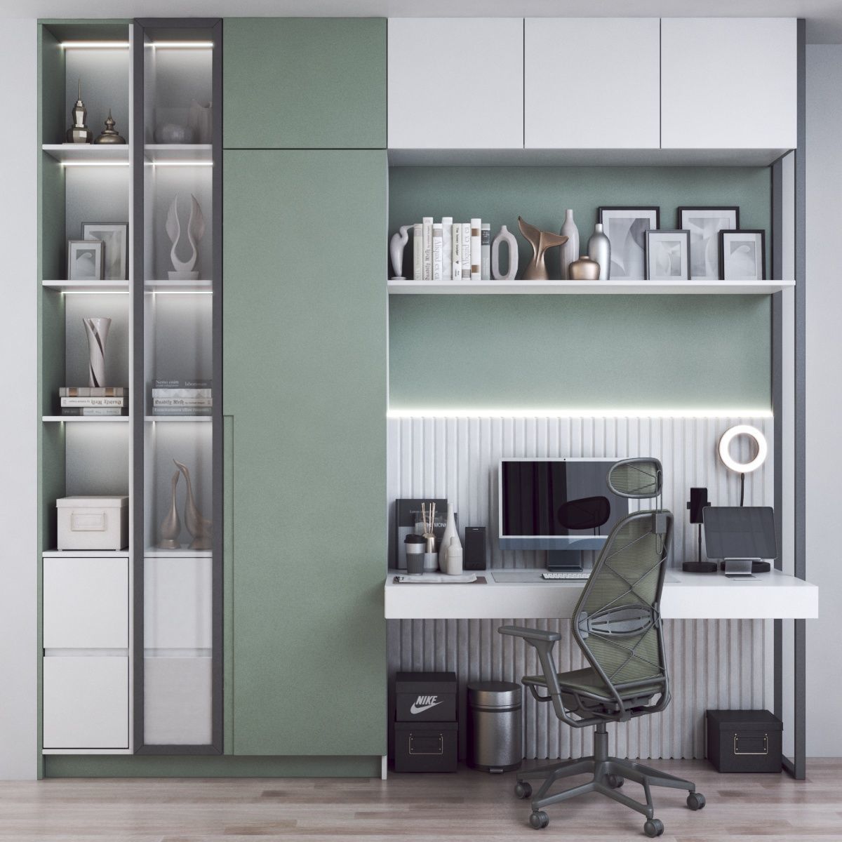 Office workplace 147 3D model_2