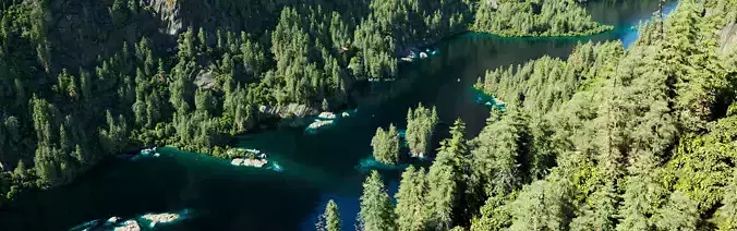 Landscape Mountain Lake Low-poly 3D model