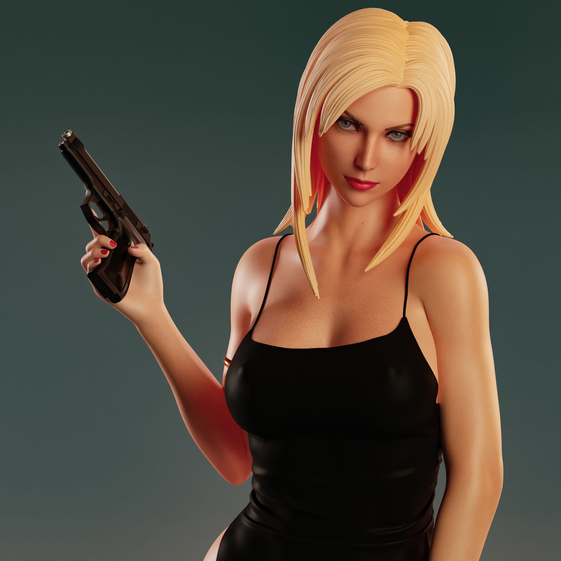 Aya Brea 3D print model_6