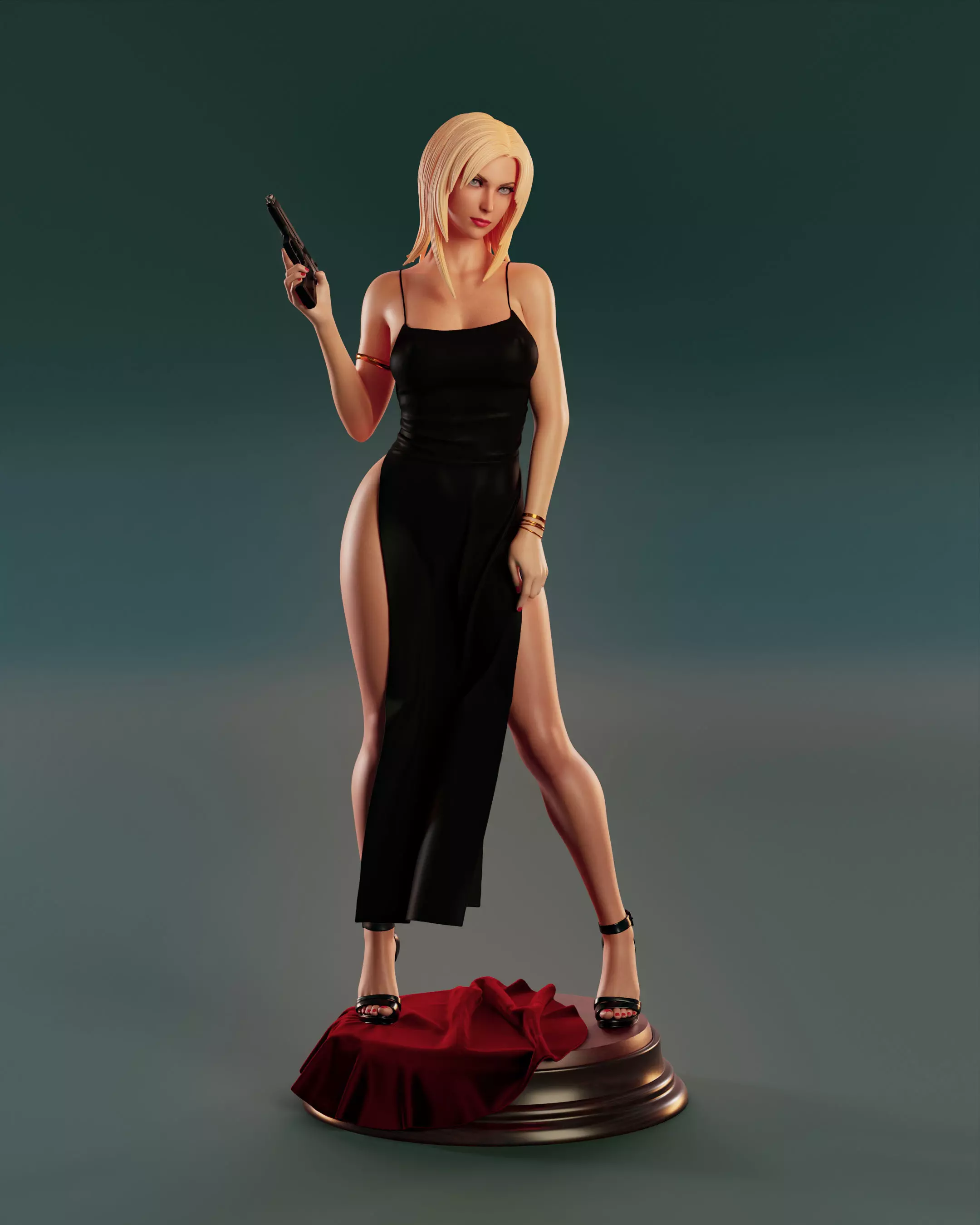 Aya Brea 3D print model_0