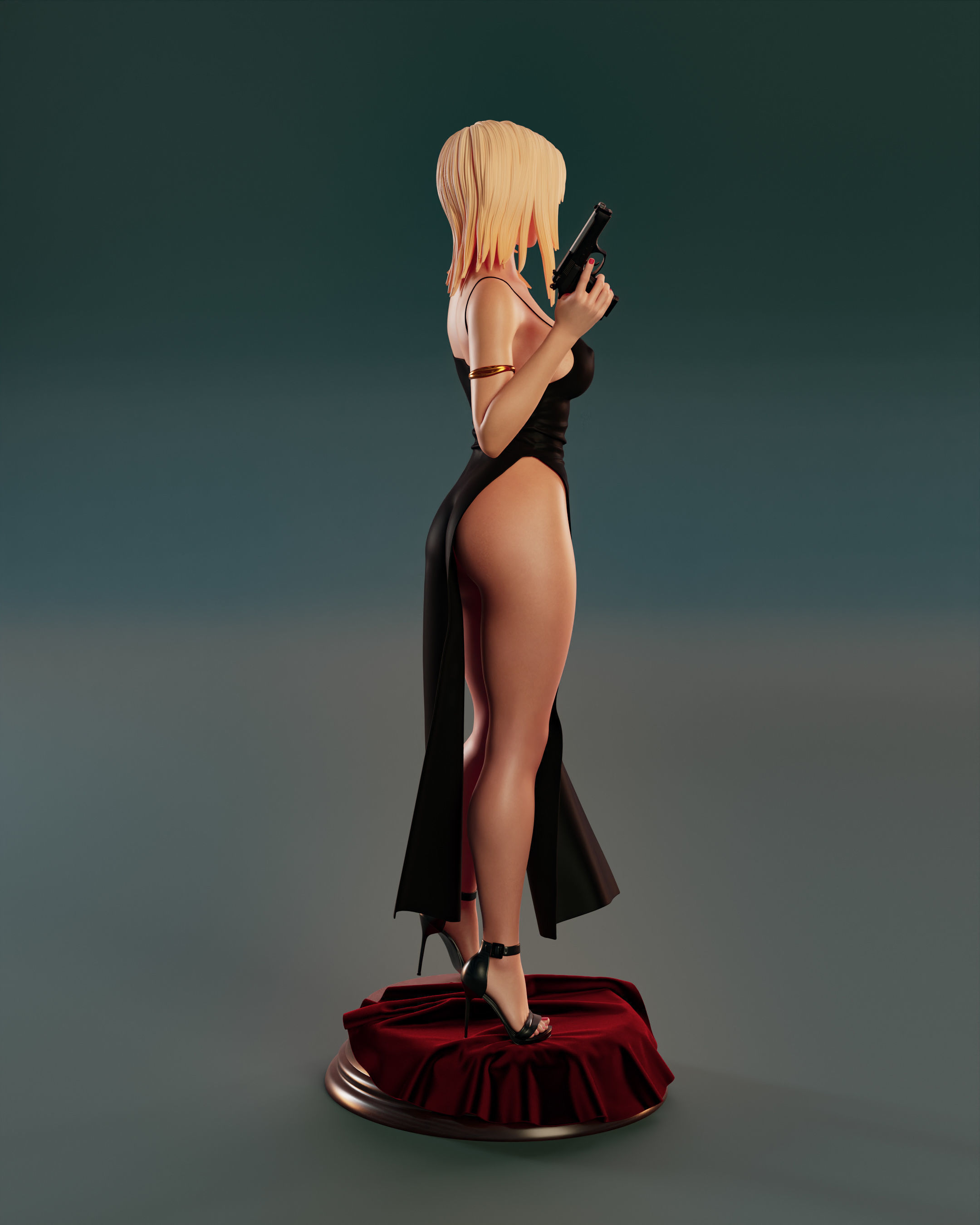 Aya Brea 3D print model_4