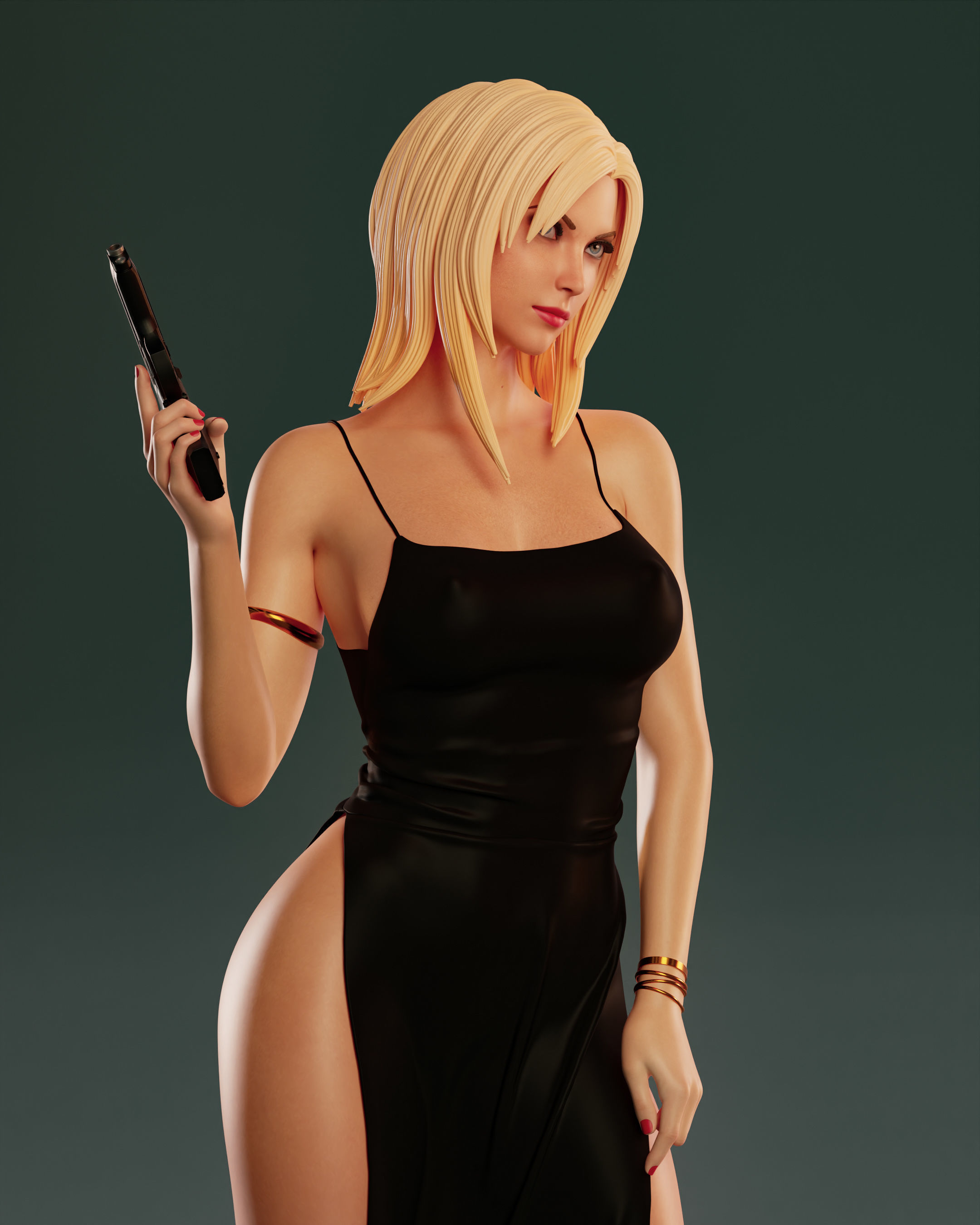 Aya Brea 3D print model_8