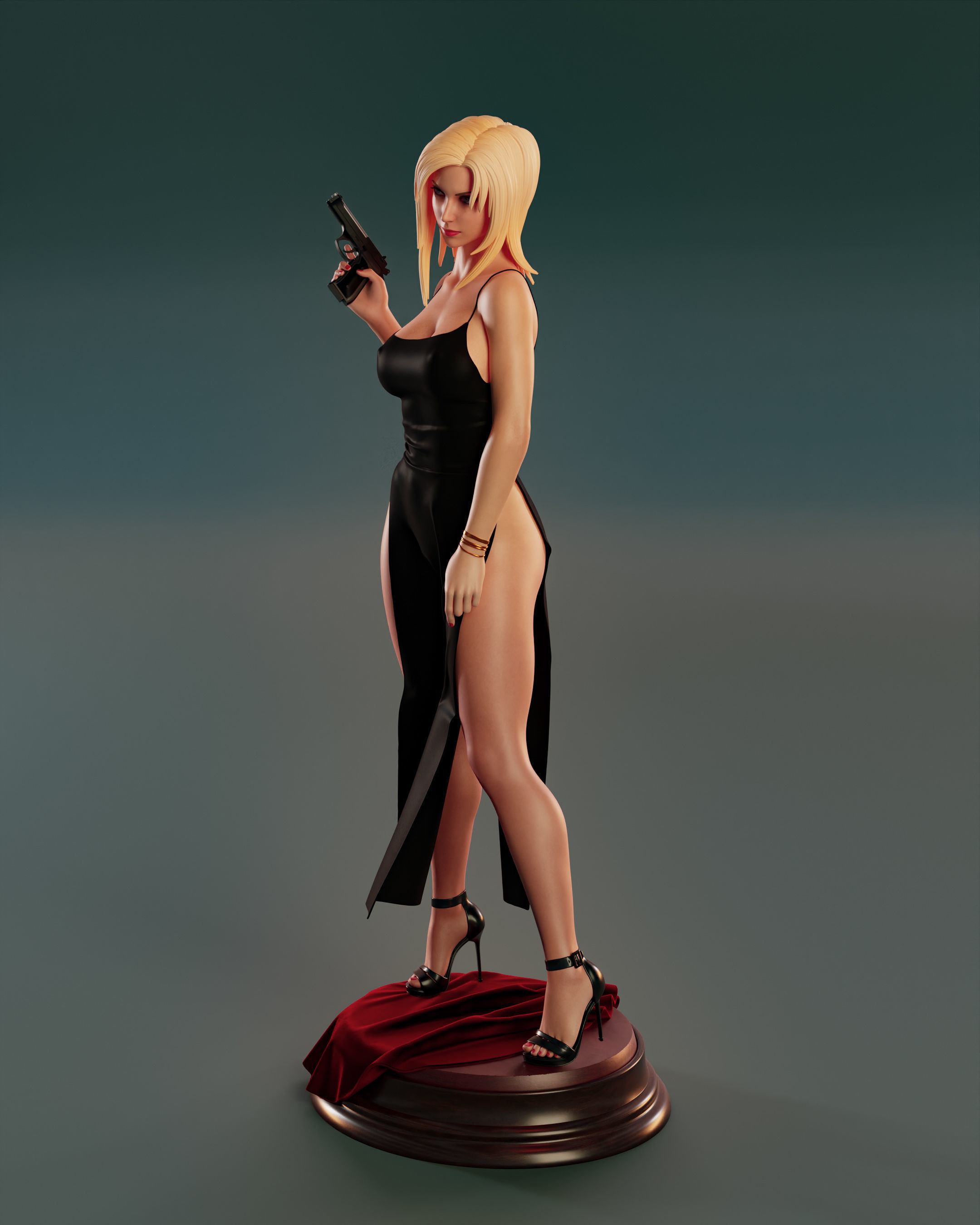 Aya Brea 3D print model_2