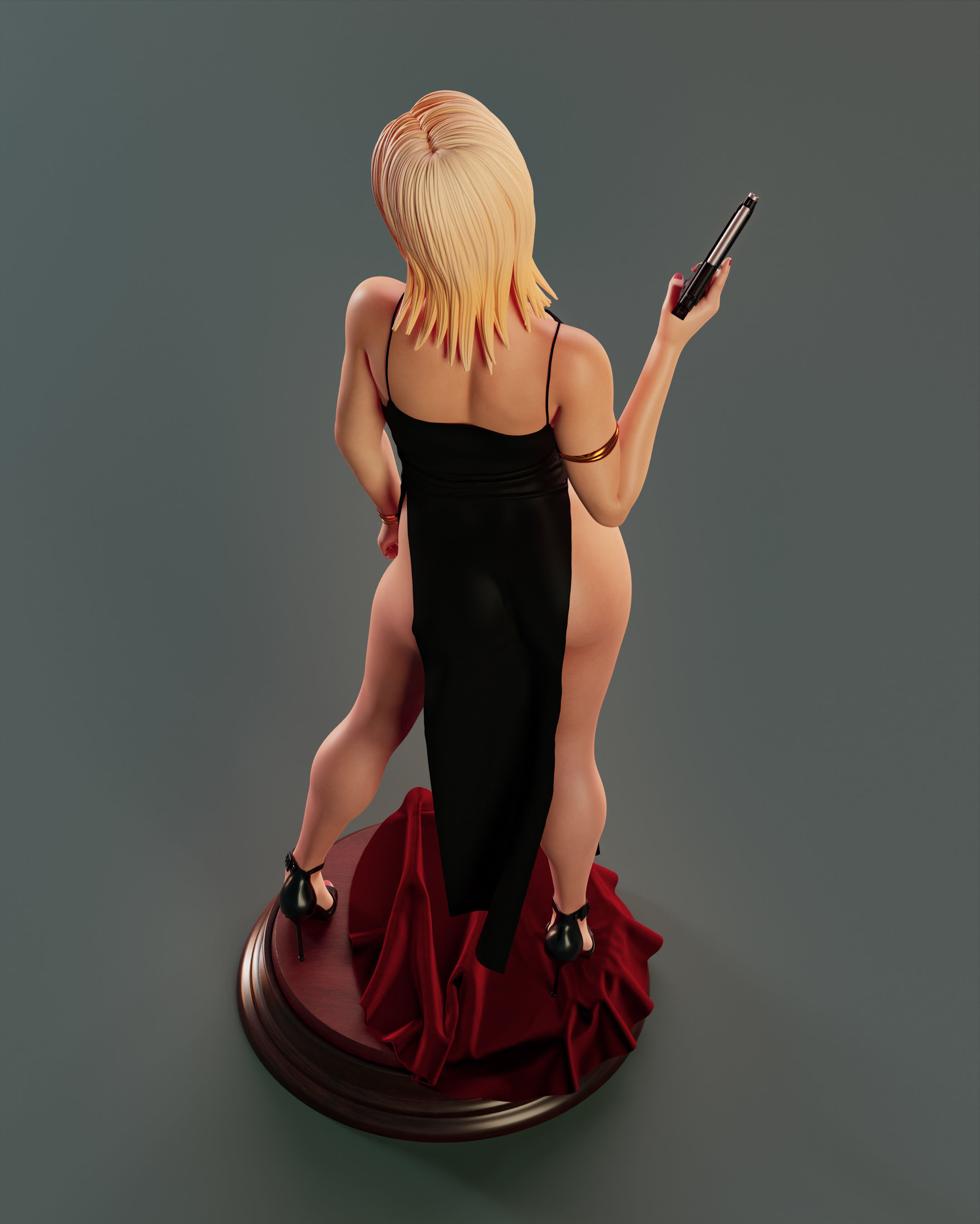 Aya Brea 3D print model_11