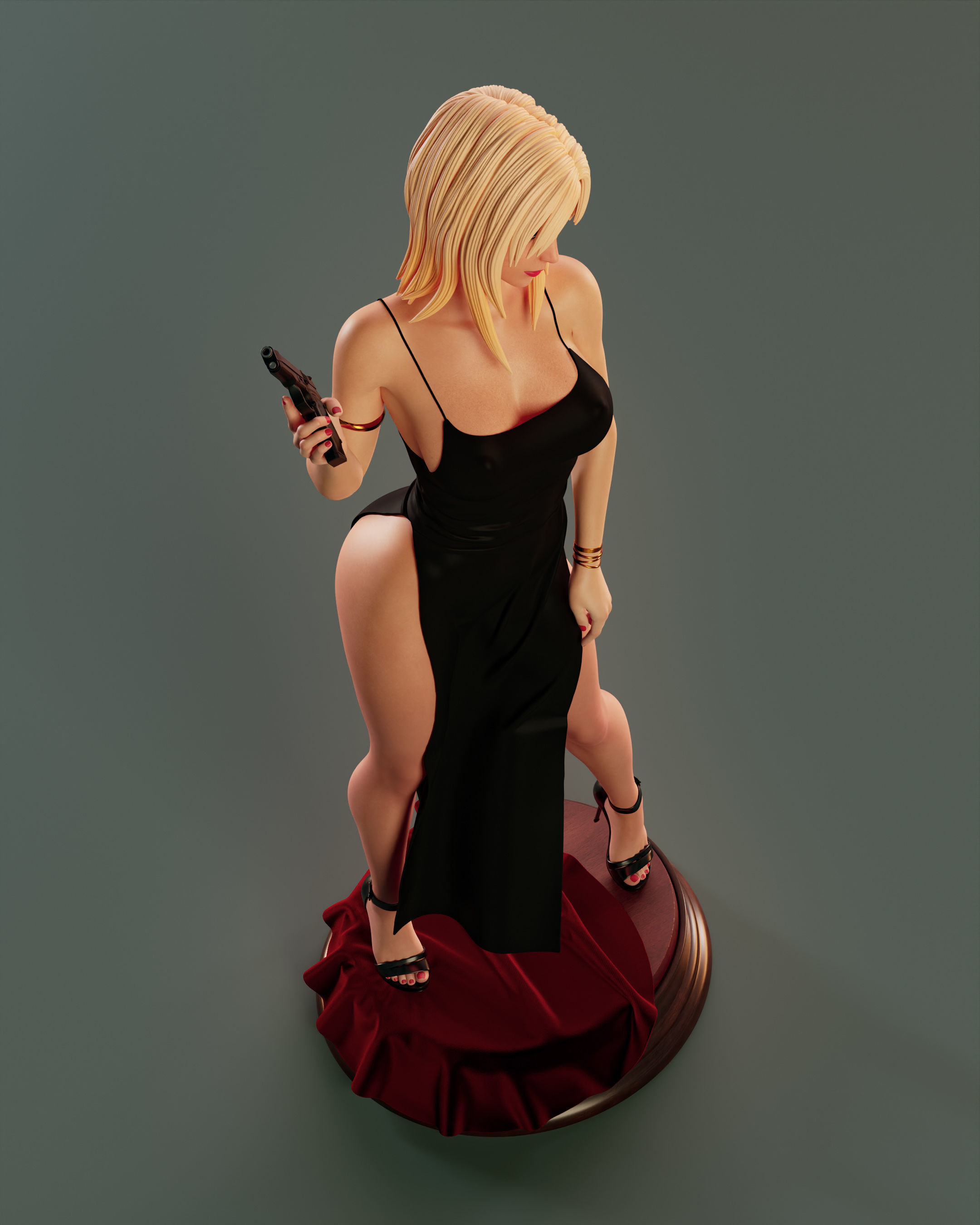 Aya Brea 3D print model_10