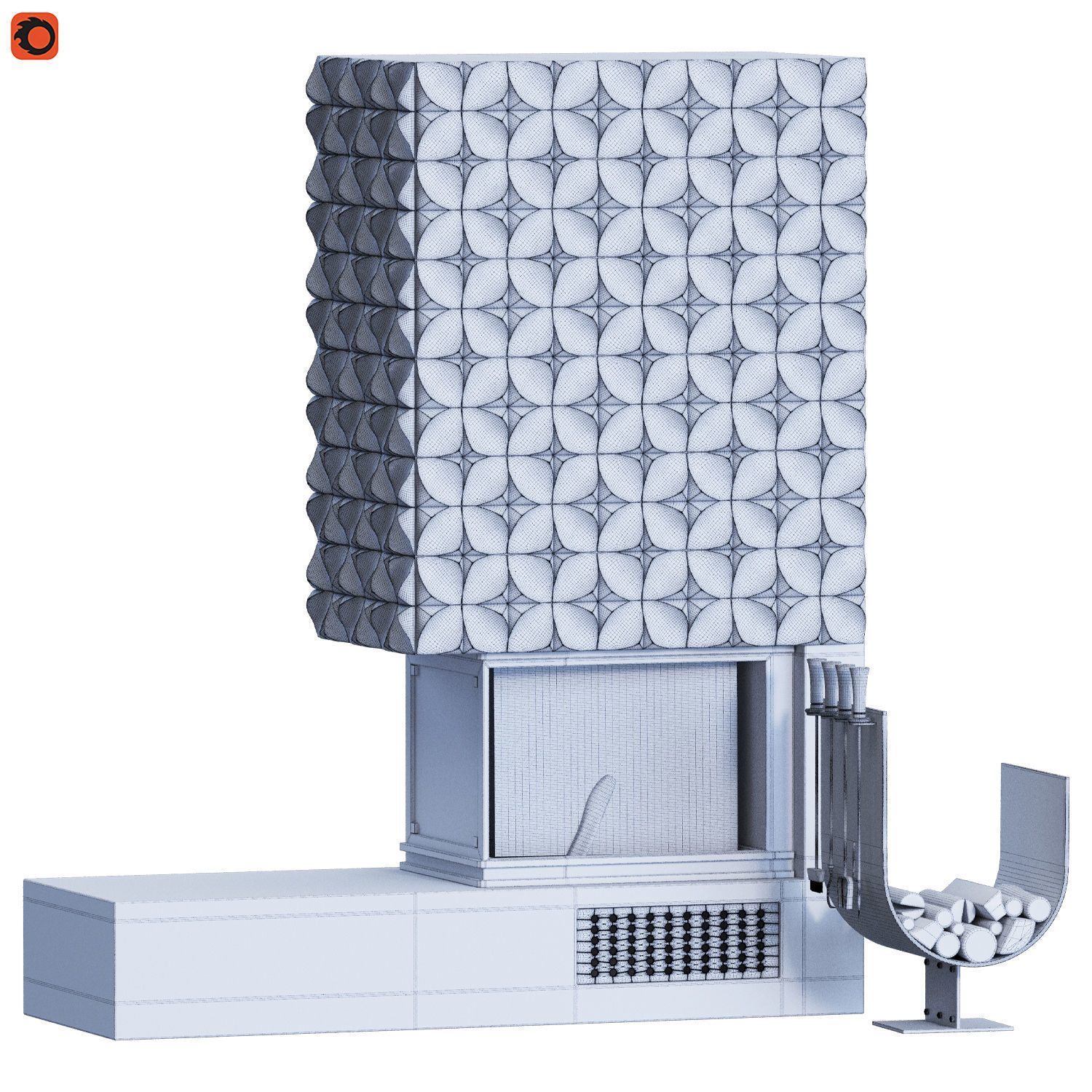 fire plase 01 3D model_3