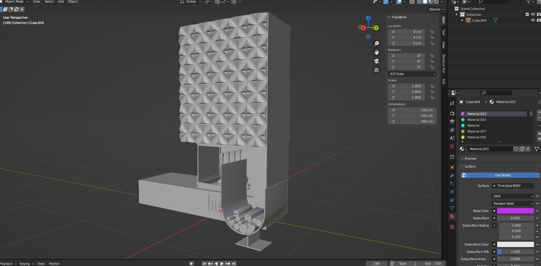 fire plase 01 3D model_7