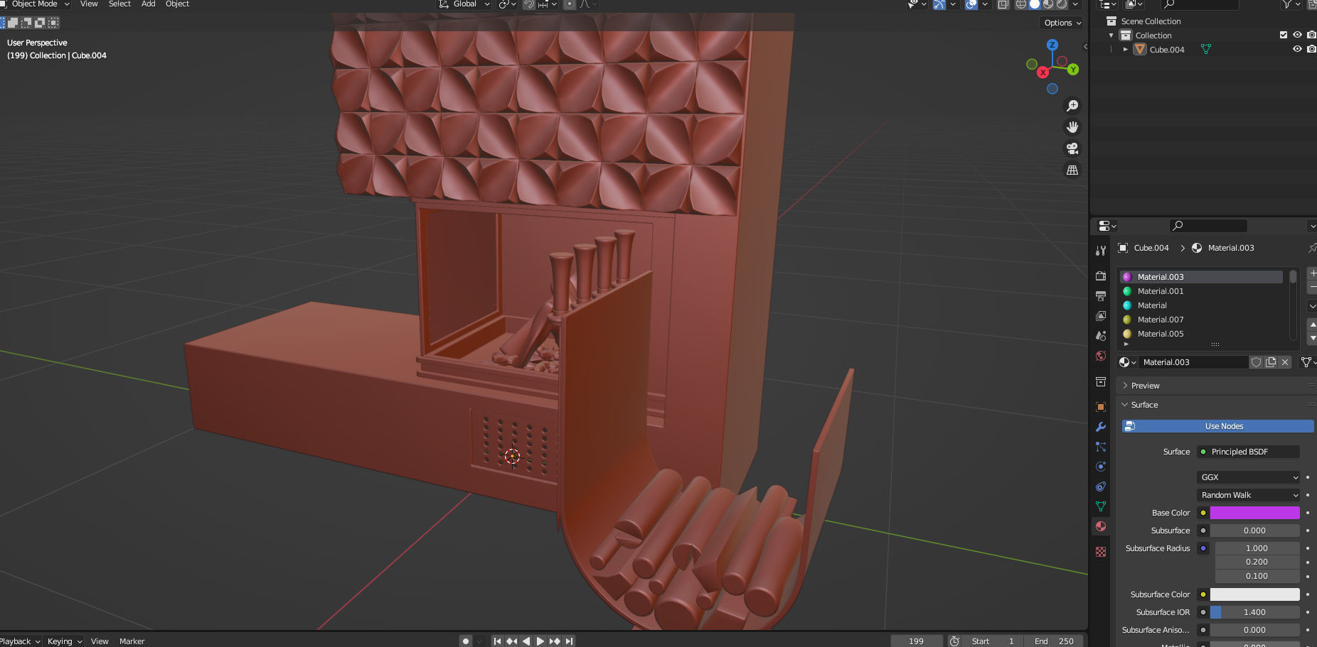 fire plase 01 3D model_9