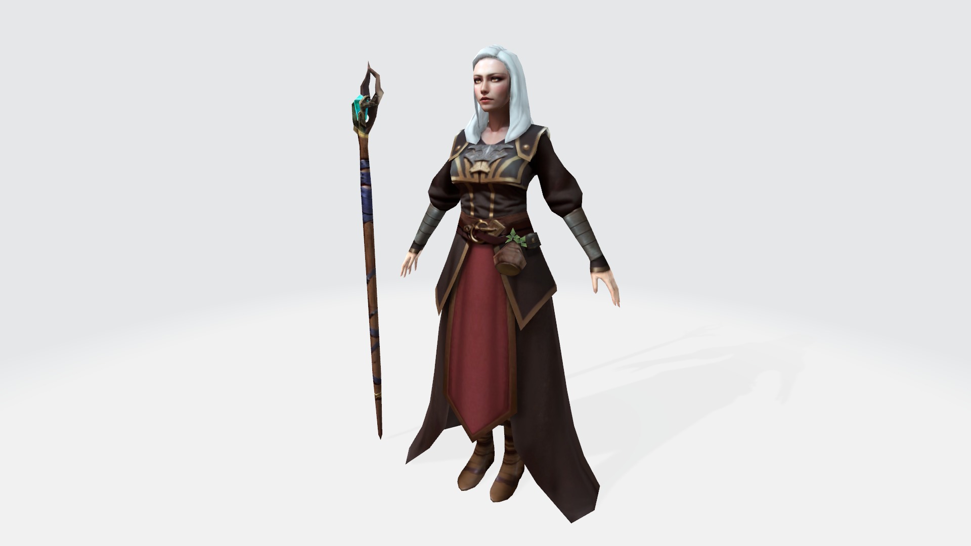Low-Poly Wizard Character - Game-Ready Low-poly 3D model_2