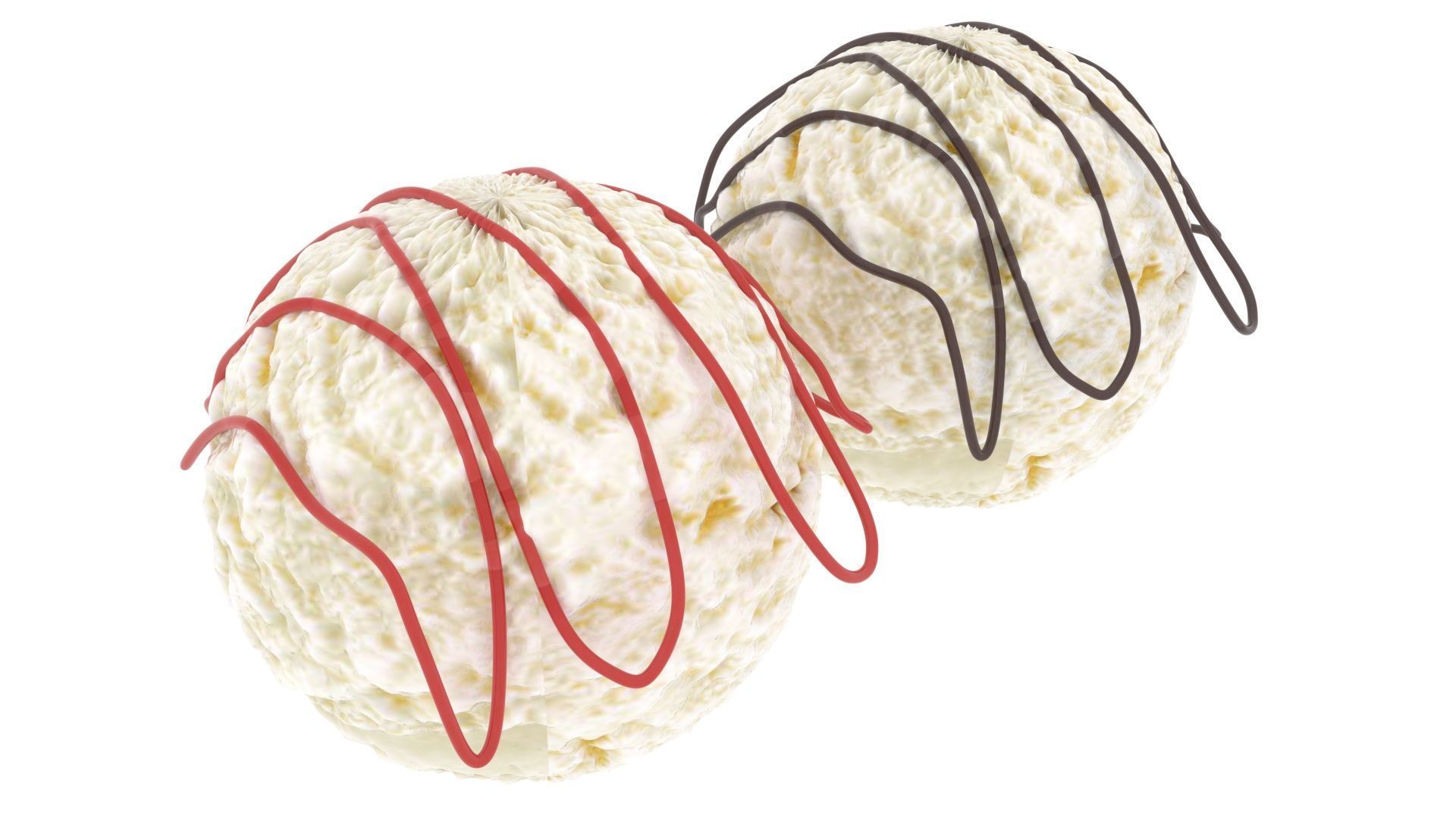 Ice Creams With Syrups 3D model_12