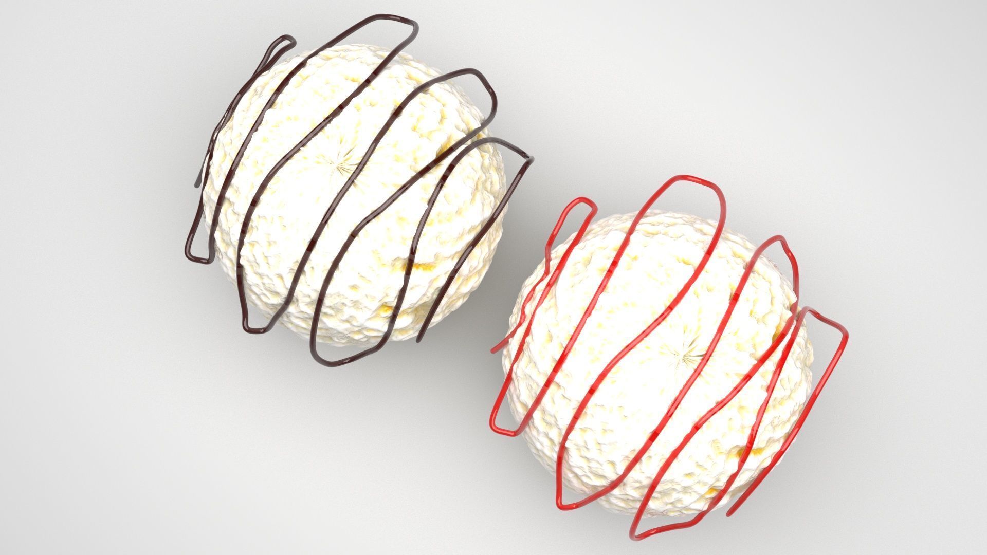 Ice Creams With Syrups 3D model_3