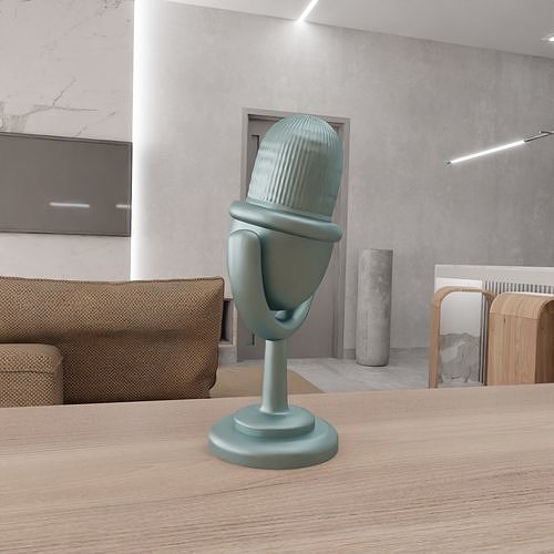 Studio Microphone Decor 3D print model