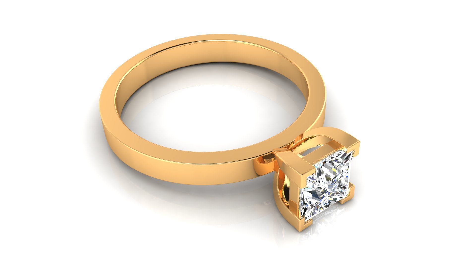 Ring M175 The luxury female ring with gems wedding 3D print model_4