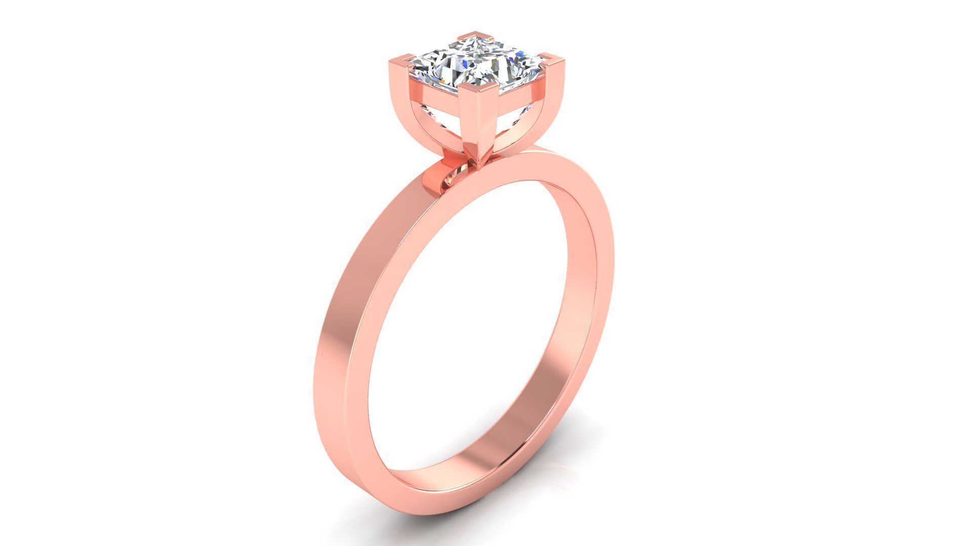 Ring M175 The luxury female ring with gems wedding 3D print model_37