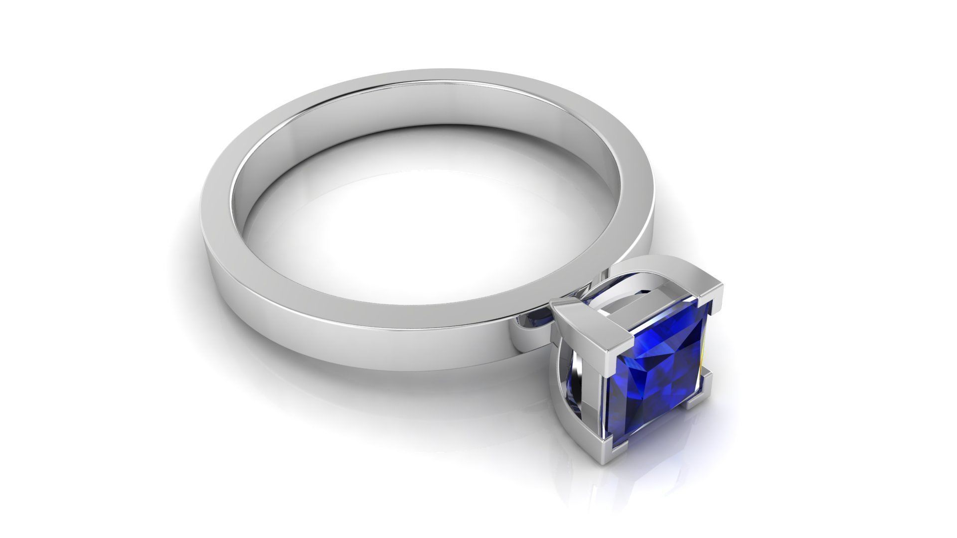 Ring M175 The luxury female ring with gems wedding 3D print model_23