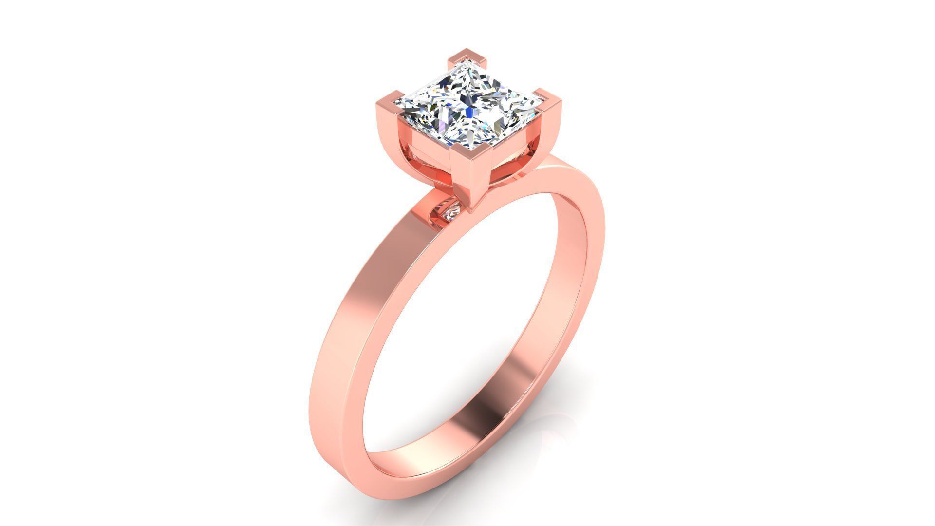 Ring M175 The luxury female ring with gems wedding 3D print model_35
