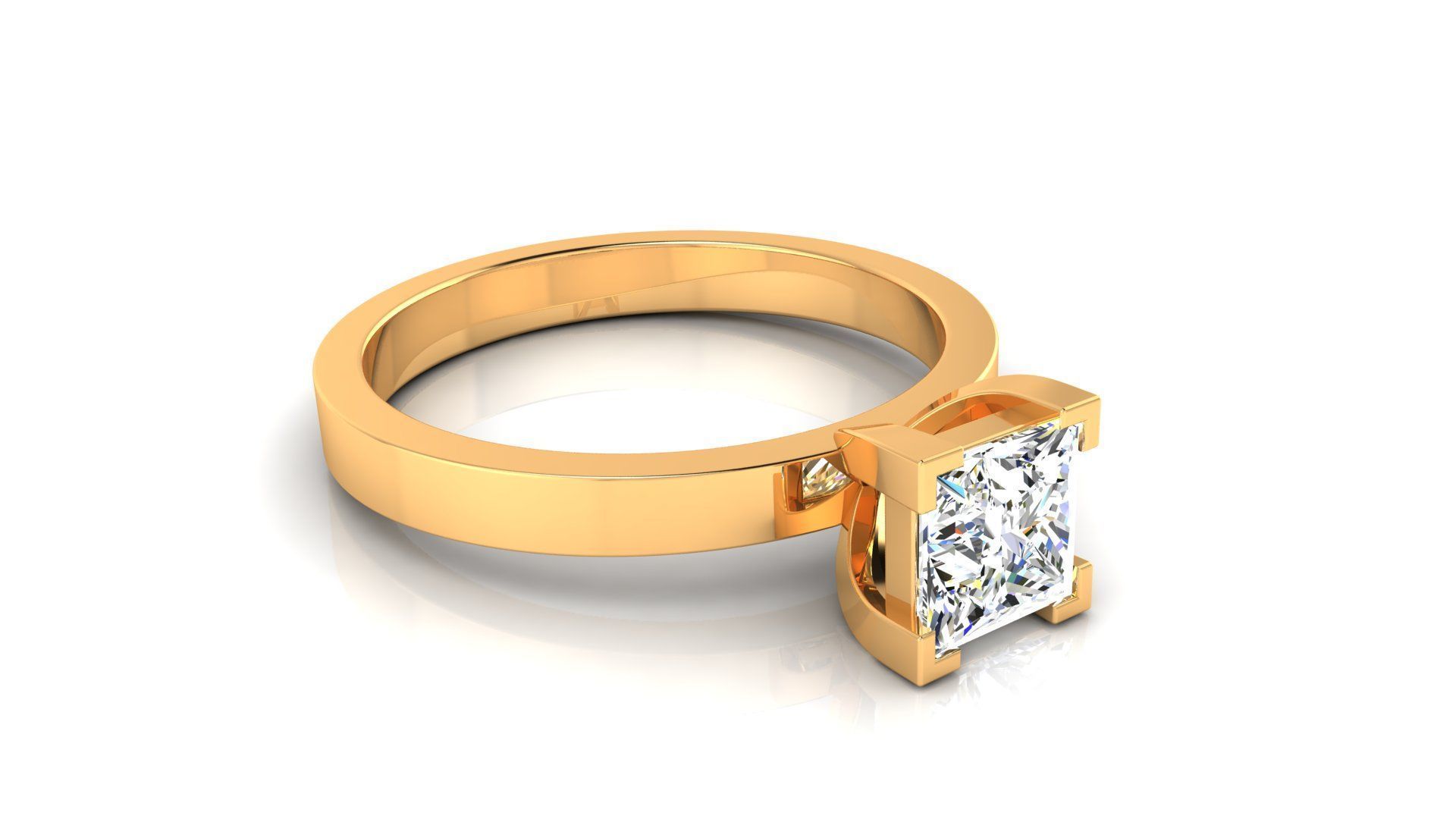 Ring M175 The luxury female ring with gems wedding 3D print model_5